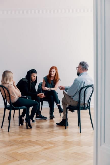 group therapy during rehab in Marietta