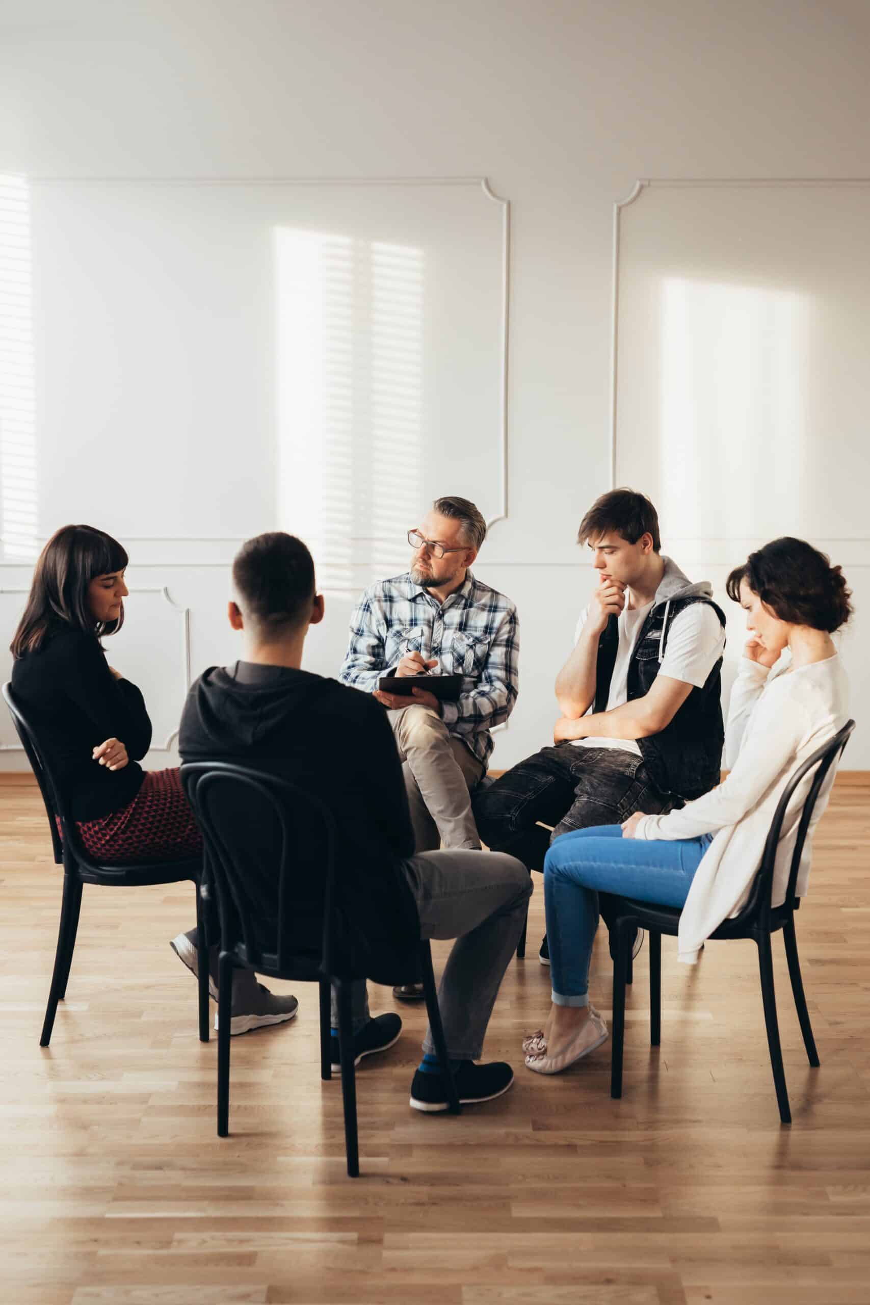 Group at outpatient rehab in Atlanta Georgia