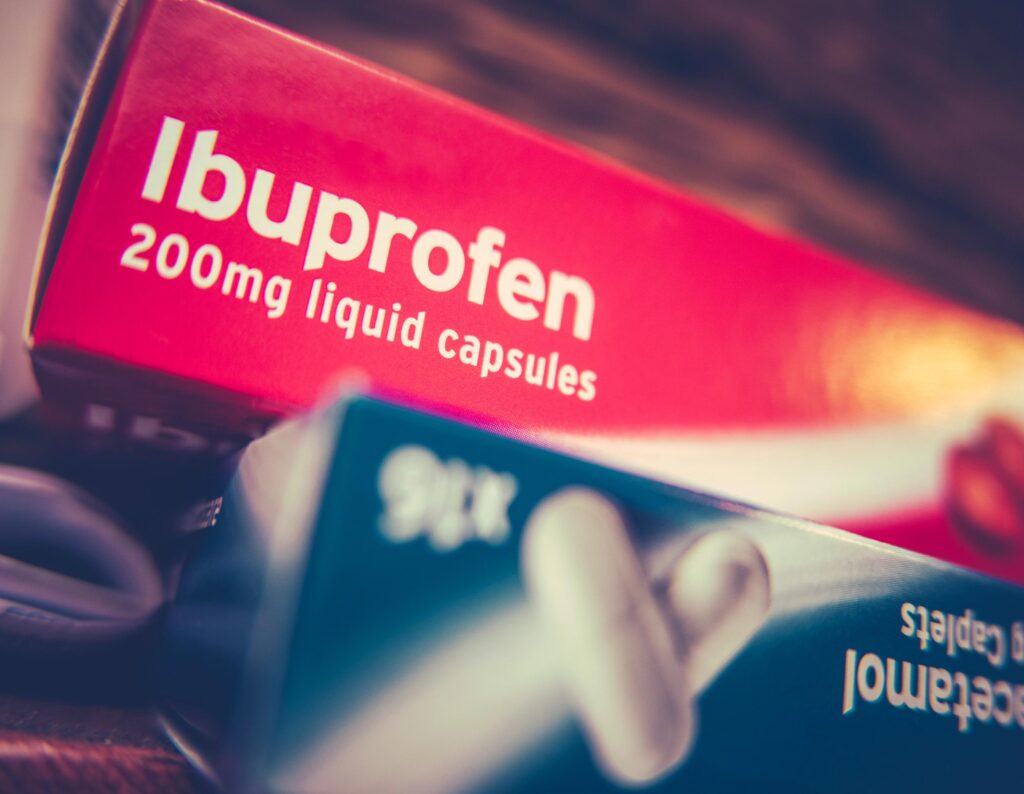 can you take a muscle relaxer with ibuprofen