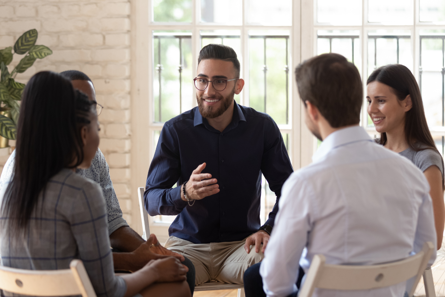 Group therapy session at Inner Voyage Recovery Center in Atlanta.